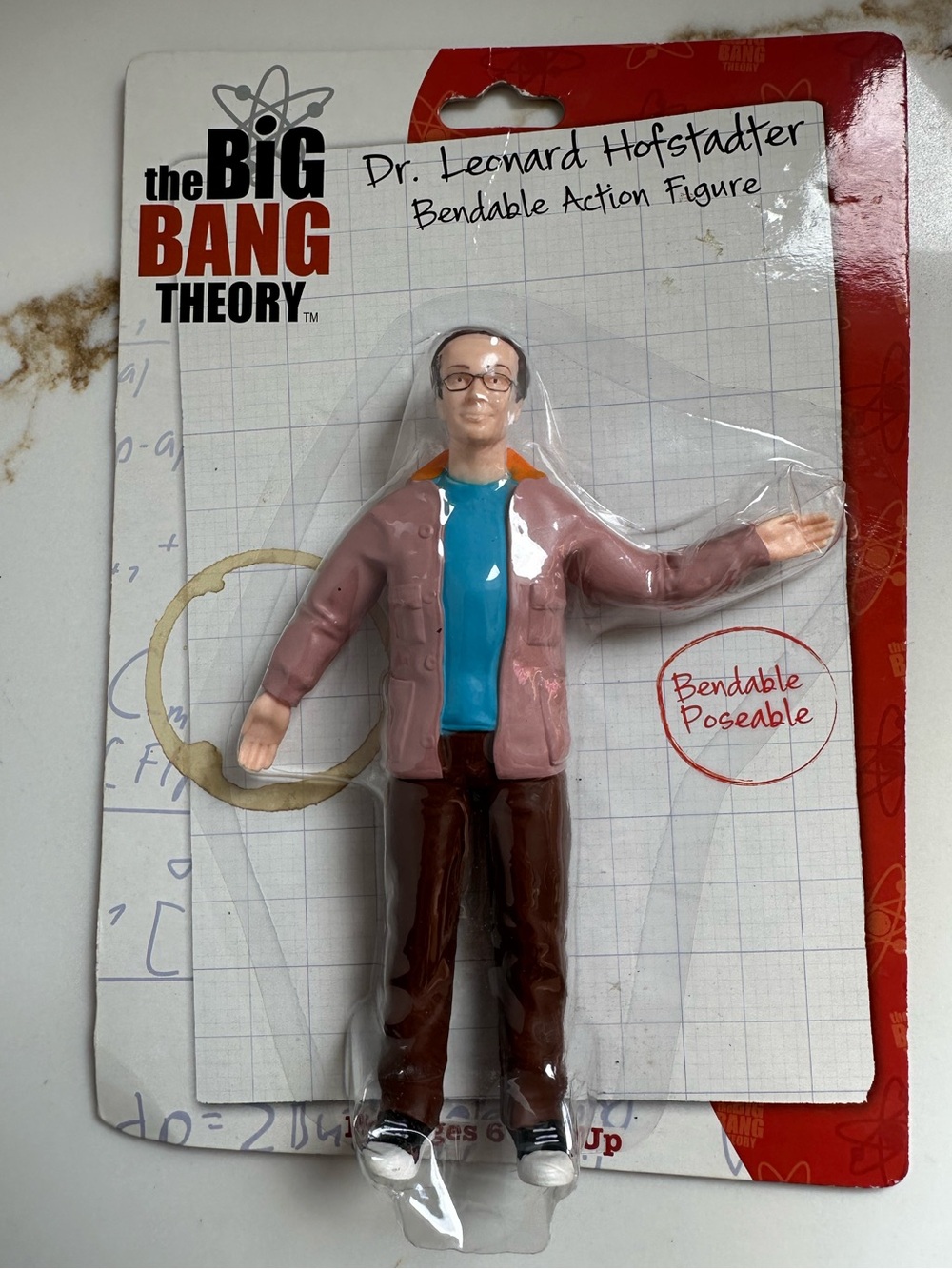 The Big Bang Theory Dr. Leonard Hofstadter 6” Bendable Action Figure